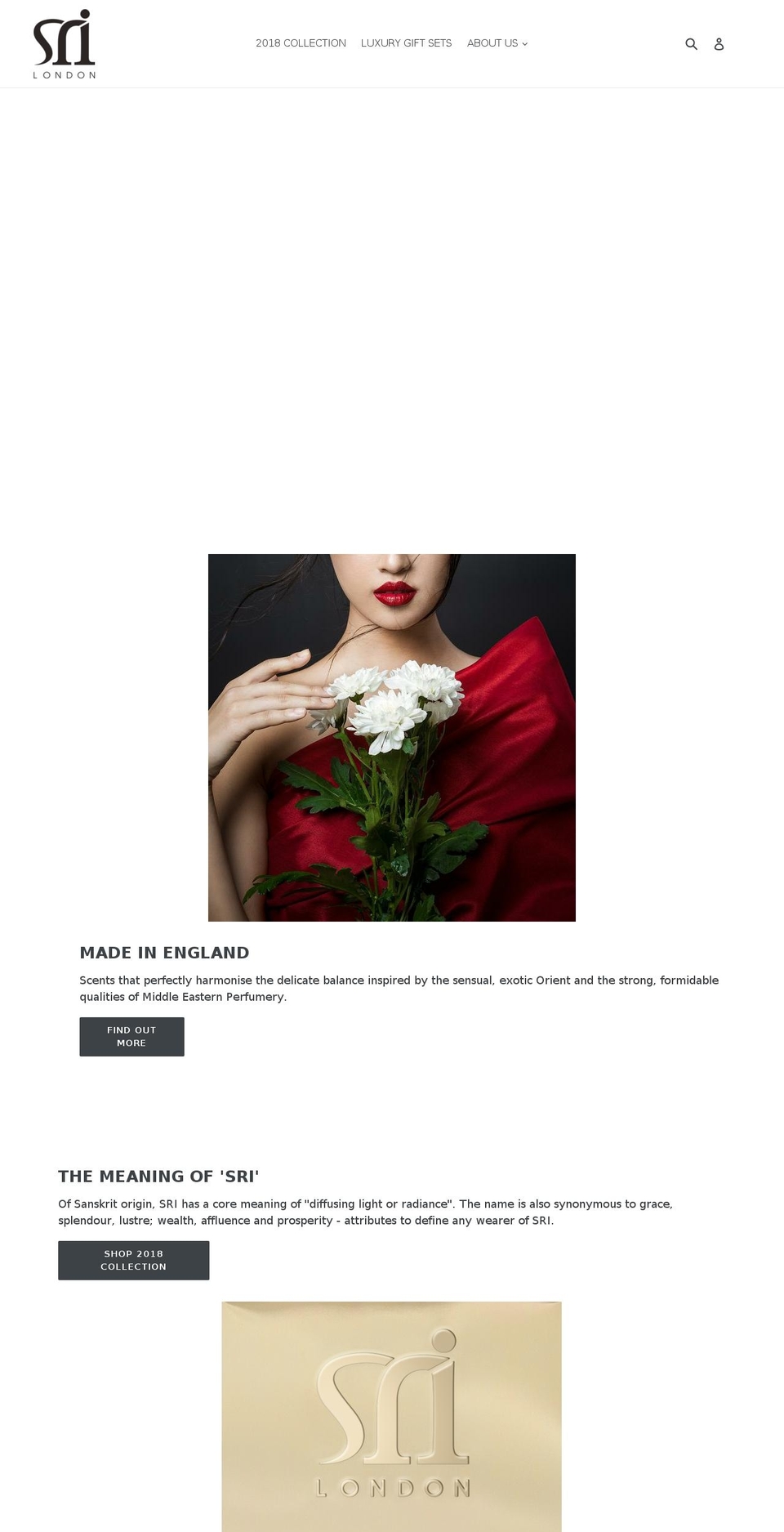 srilondon.com — Shopify storefront screenshot