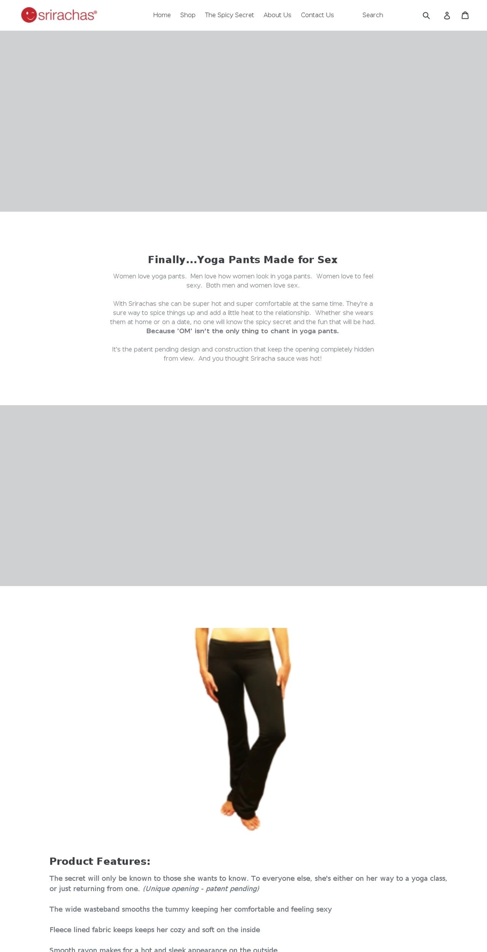srirachawear.com shopify website screenshot