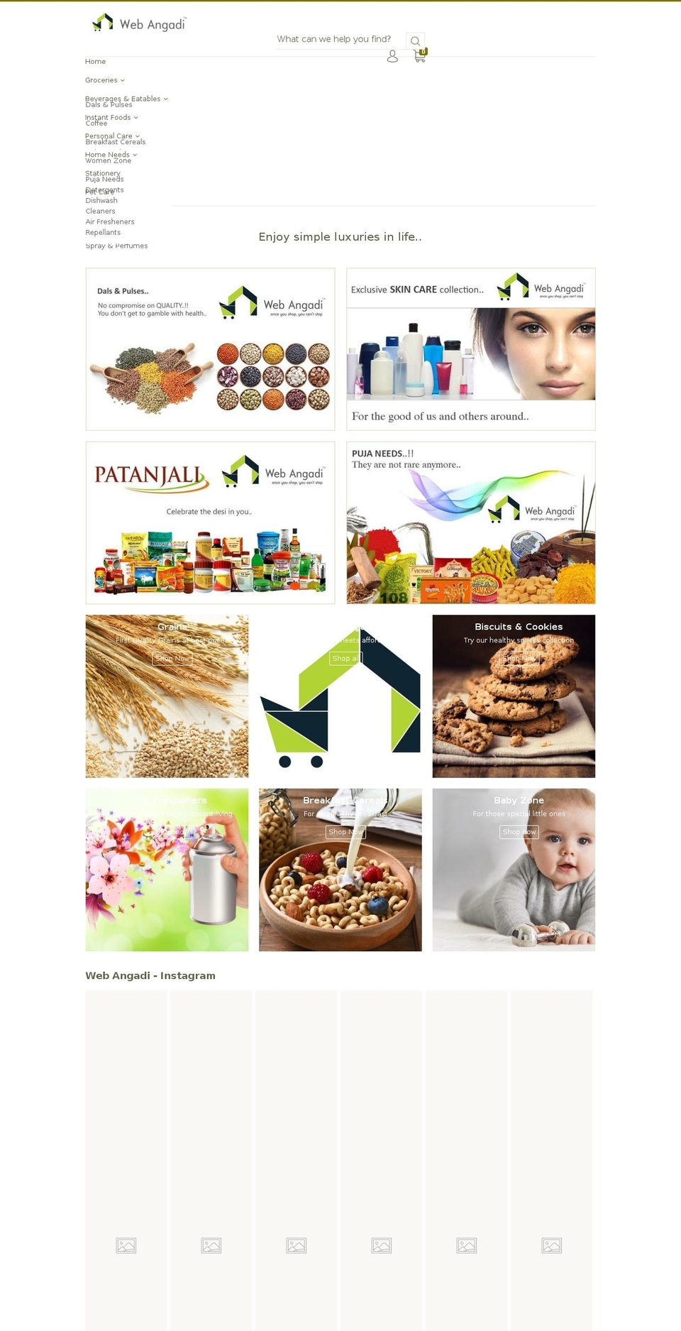 sriramonlinestores.com — Shopify storefront screenshot