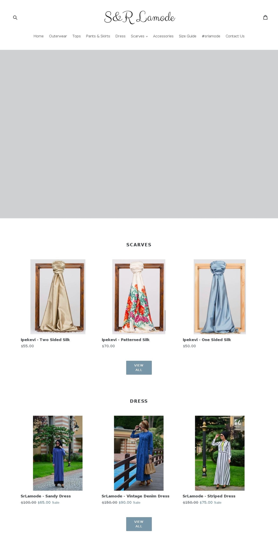srlamode.com — Shopify storefront screenshot