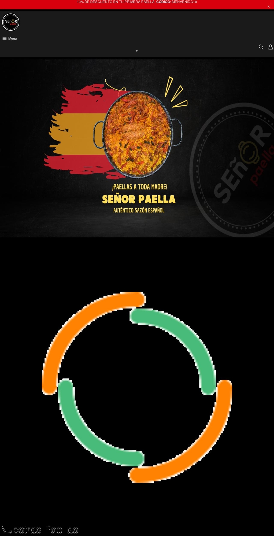 srpaella.com shopify website screenshot