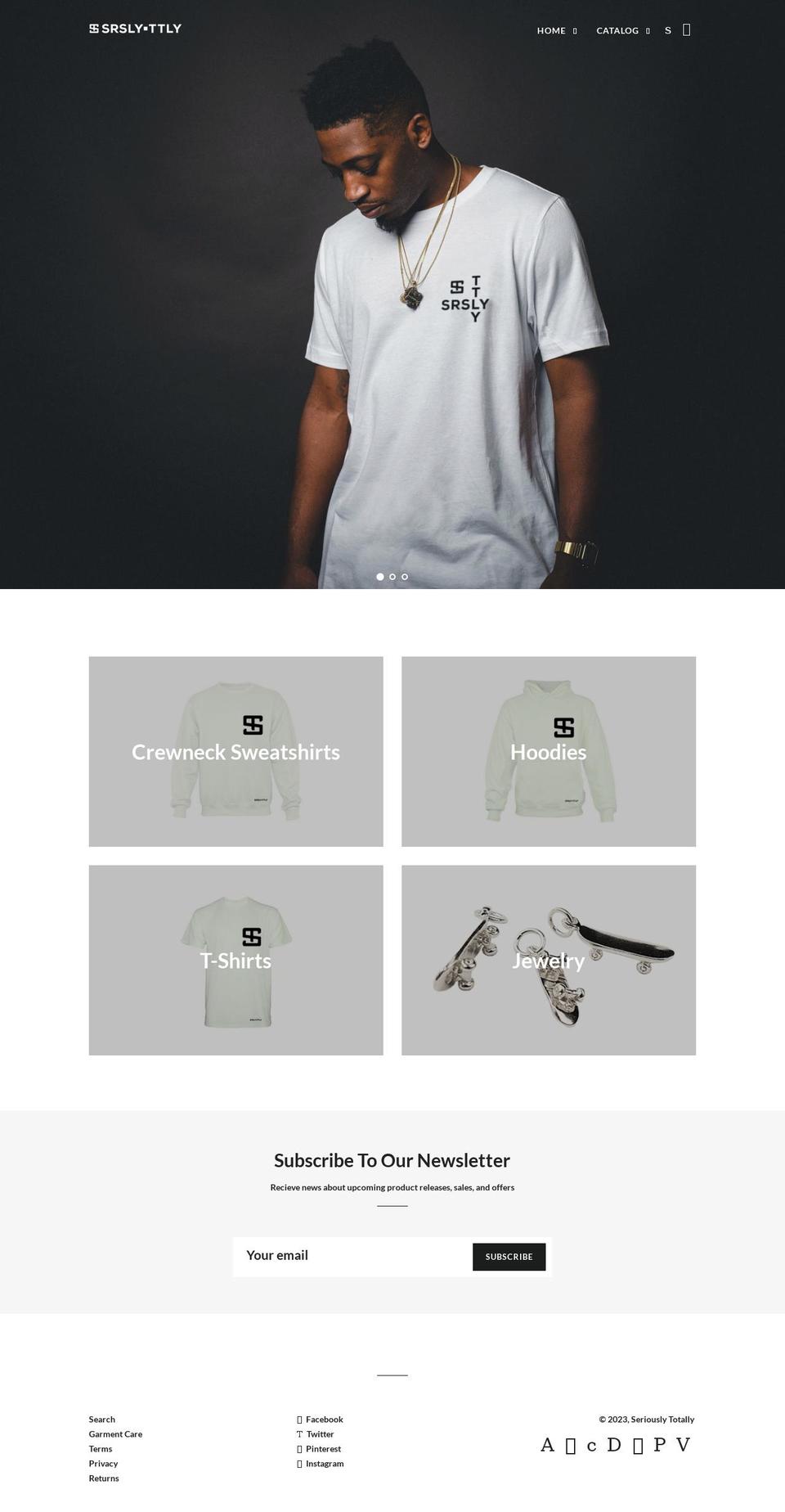srslyttly.com — Shopify storefront screenshot