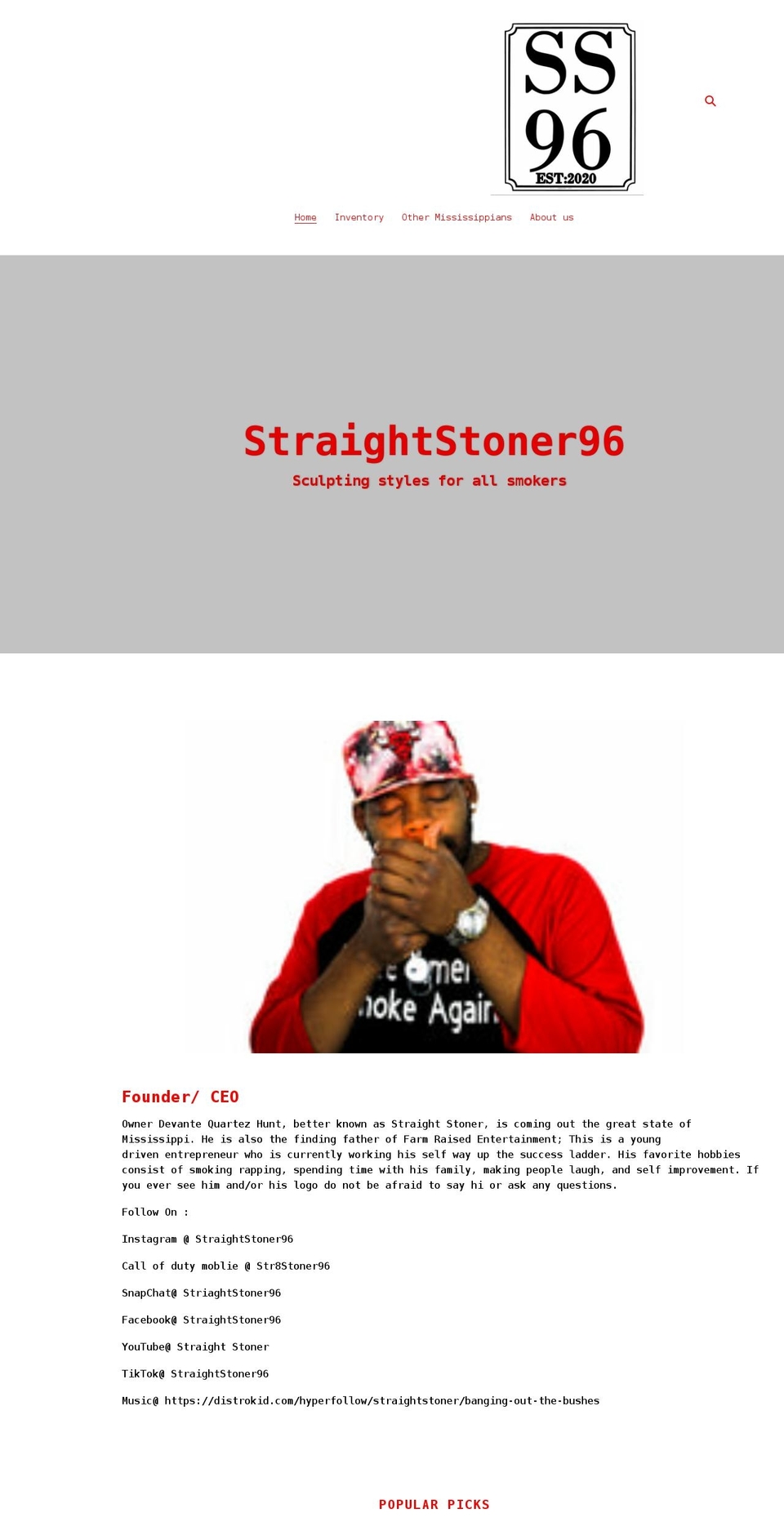 ss96.net shopify website screenshot