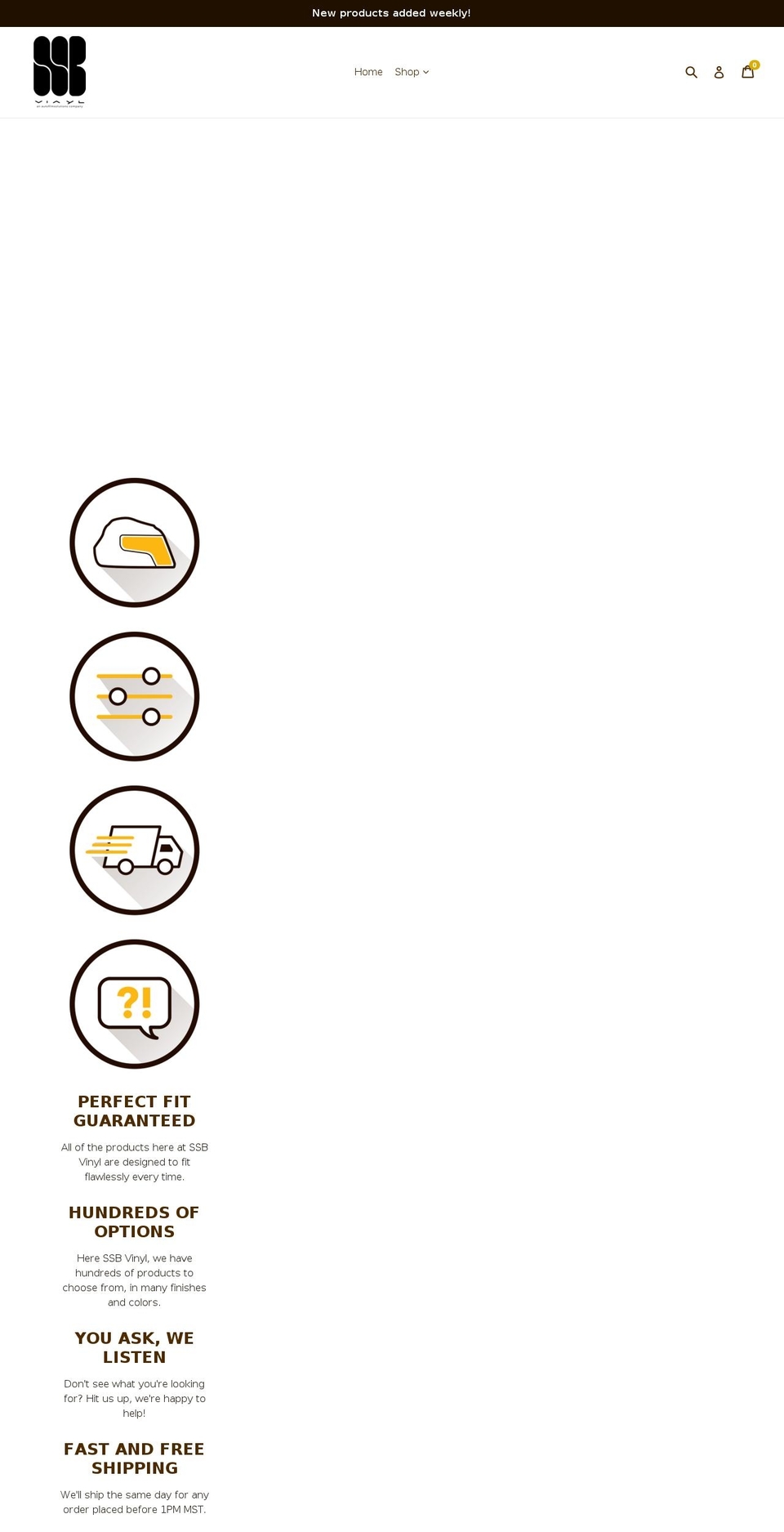 ssbvinyl.com — Shopify storefront screenshot