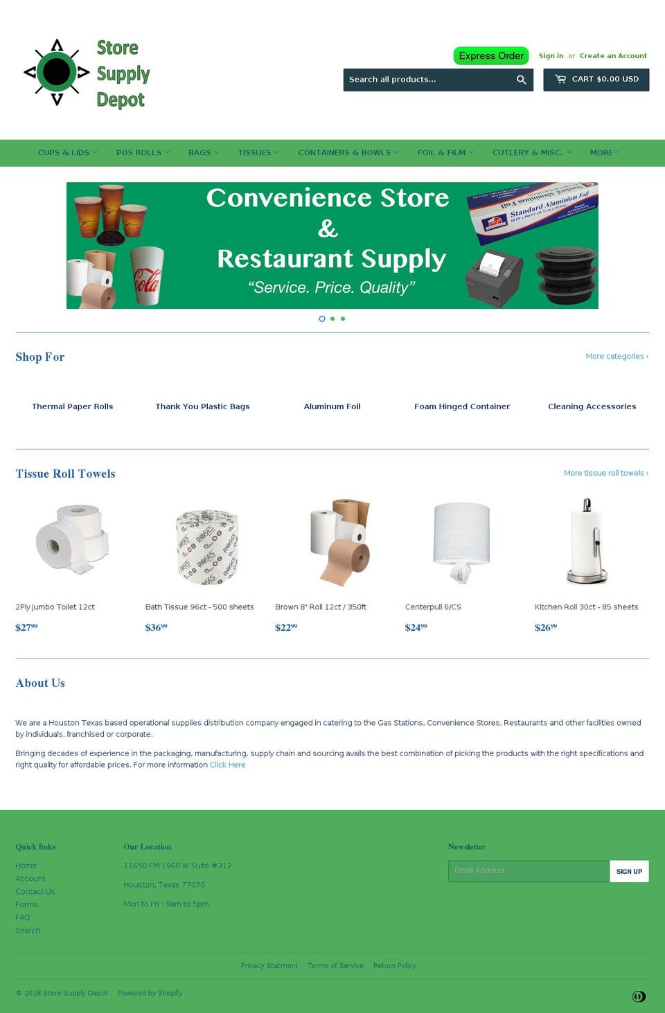 ssdtexas.com — Shopify storefront screenshot