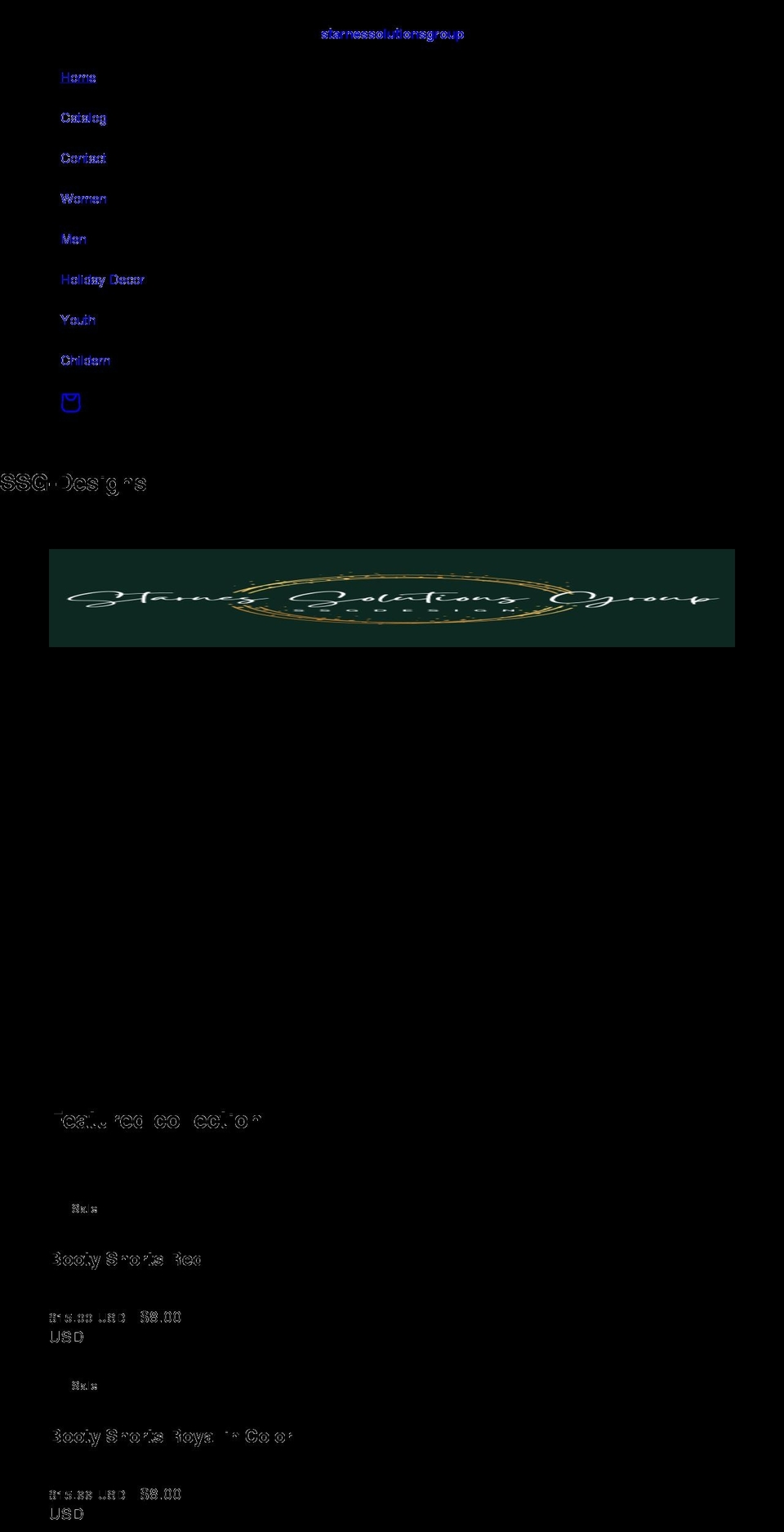 ssg-design.com shopify website screenshot