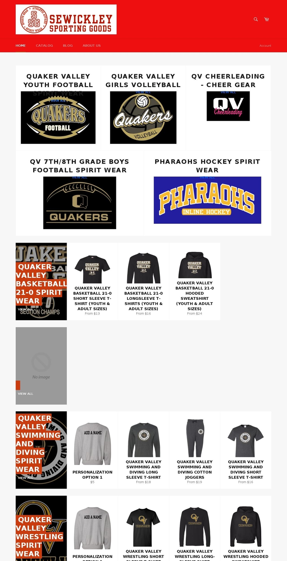 ssgspiritwear.com — Shopify storefront screenshot
