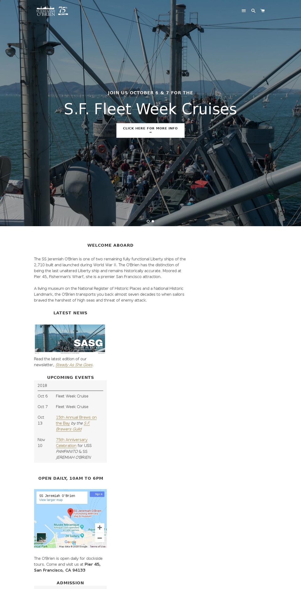 ssjeremiahobrien.net shopify website screenshot