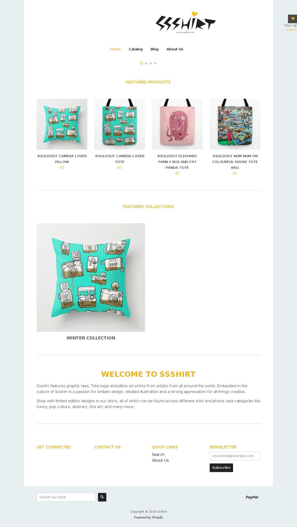 ssshirt.com — Shopify storefront screenshot