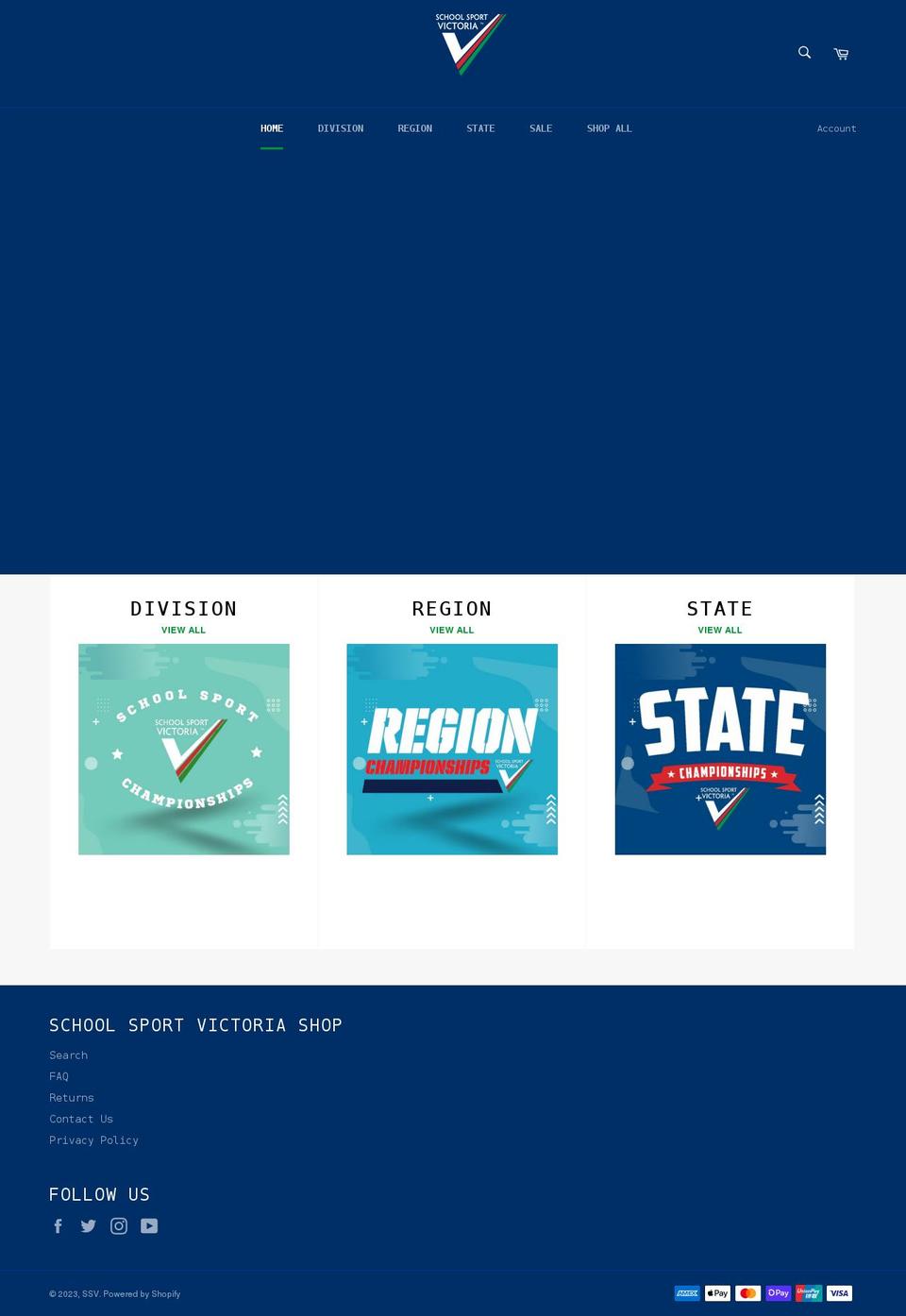 ssvshop.com shopify website screenshot
