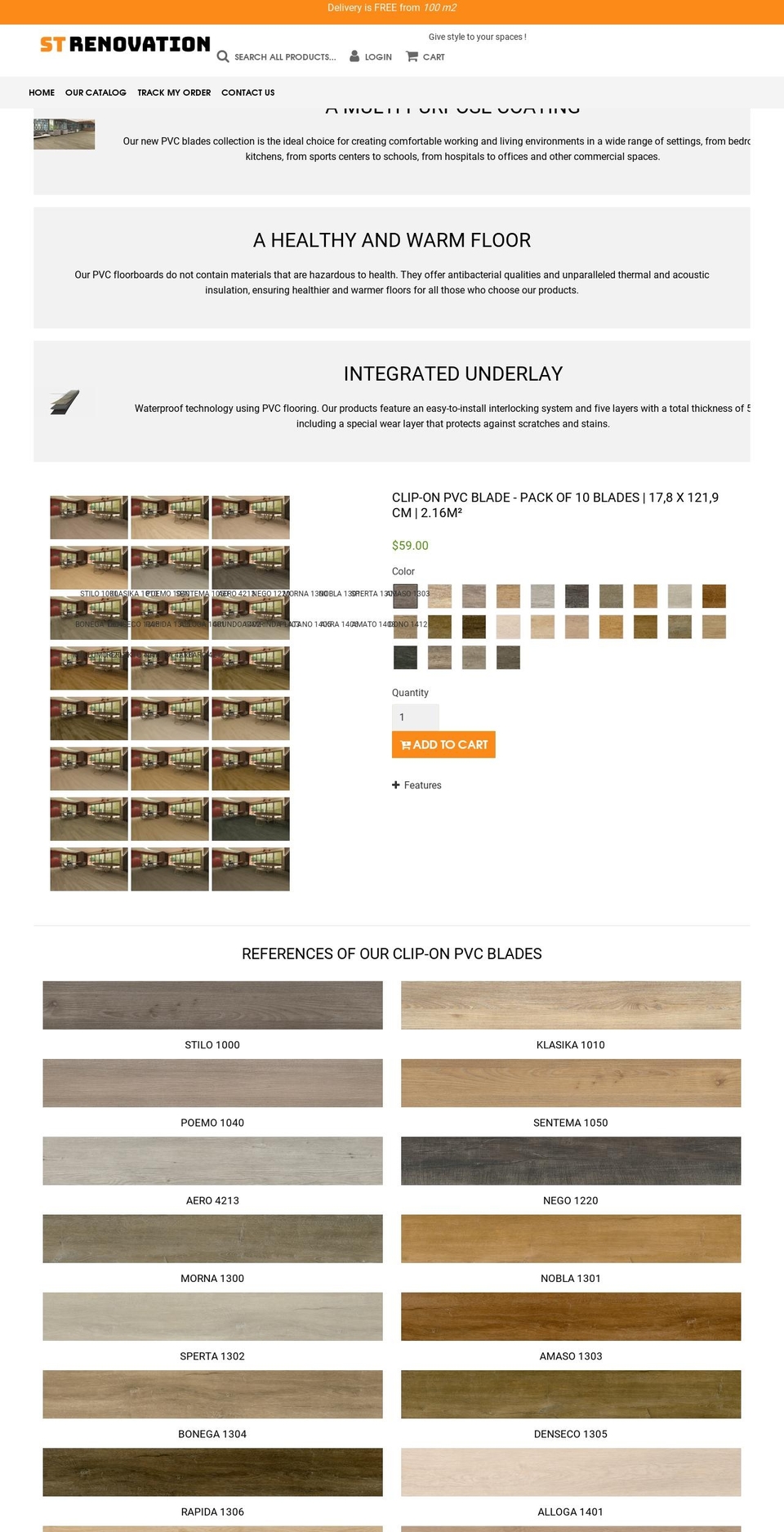Parquet--- Shopify theme site example st-renovation.com