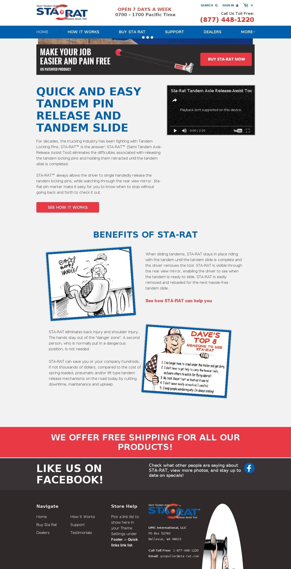 sta-rat.com shopify website screenshot