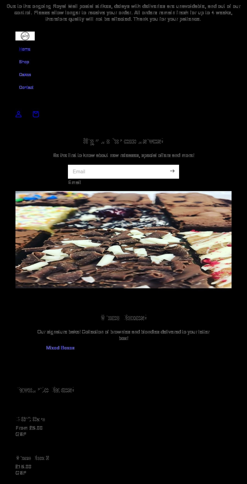 staceyslittlebakery.co.uk shopify website screenshot