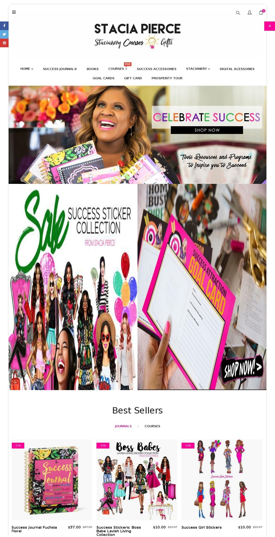 staciapierceshop.com shopify website screenshot