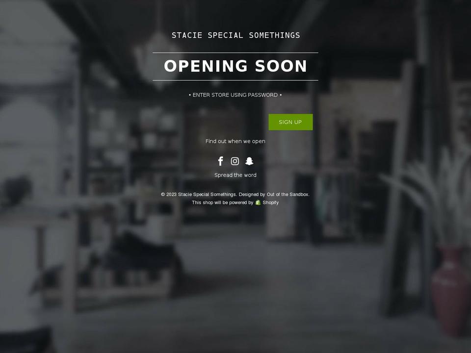 stacie-special-somethings.myshopify.com shopify website screenshot