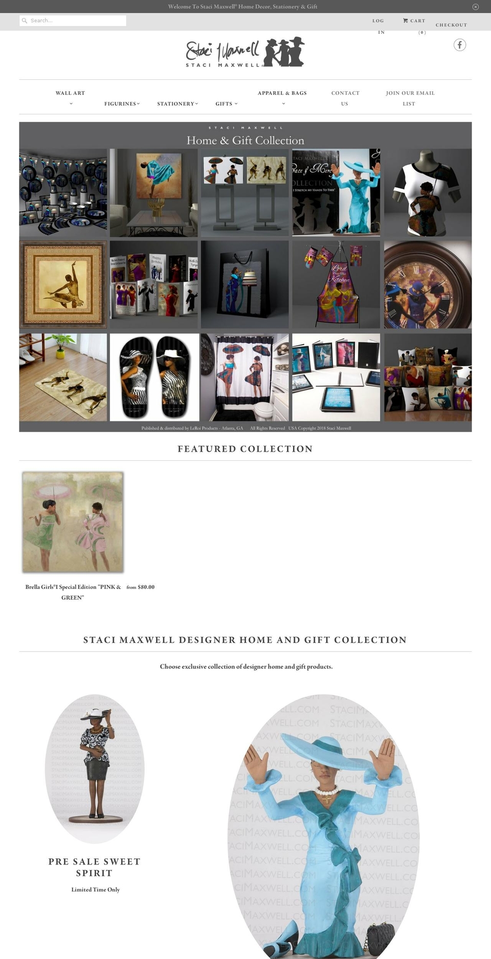 stacimaxwell.com — Shopify storefront screenshot
