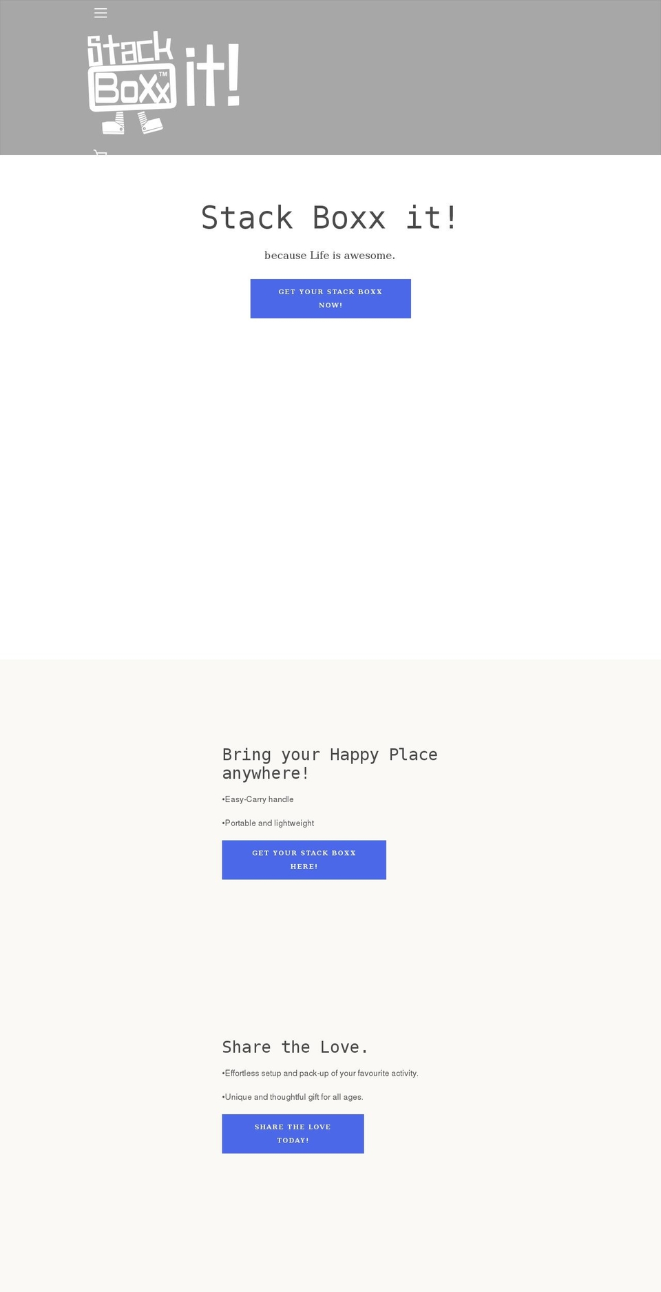 stackboxx.com shopify website screenshot