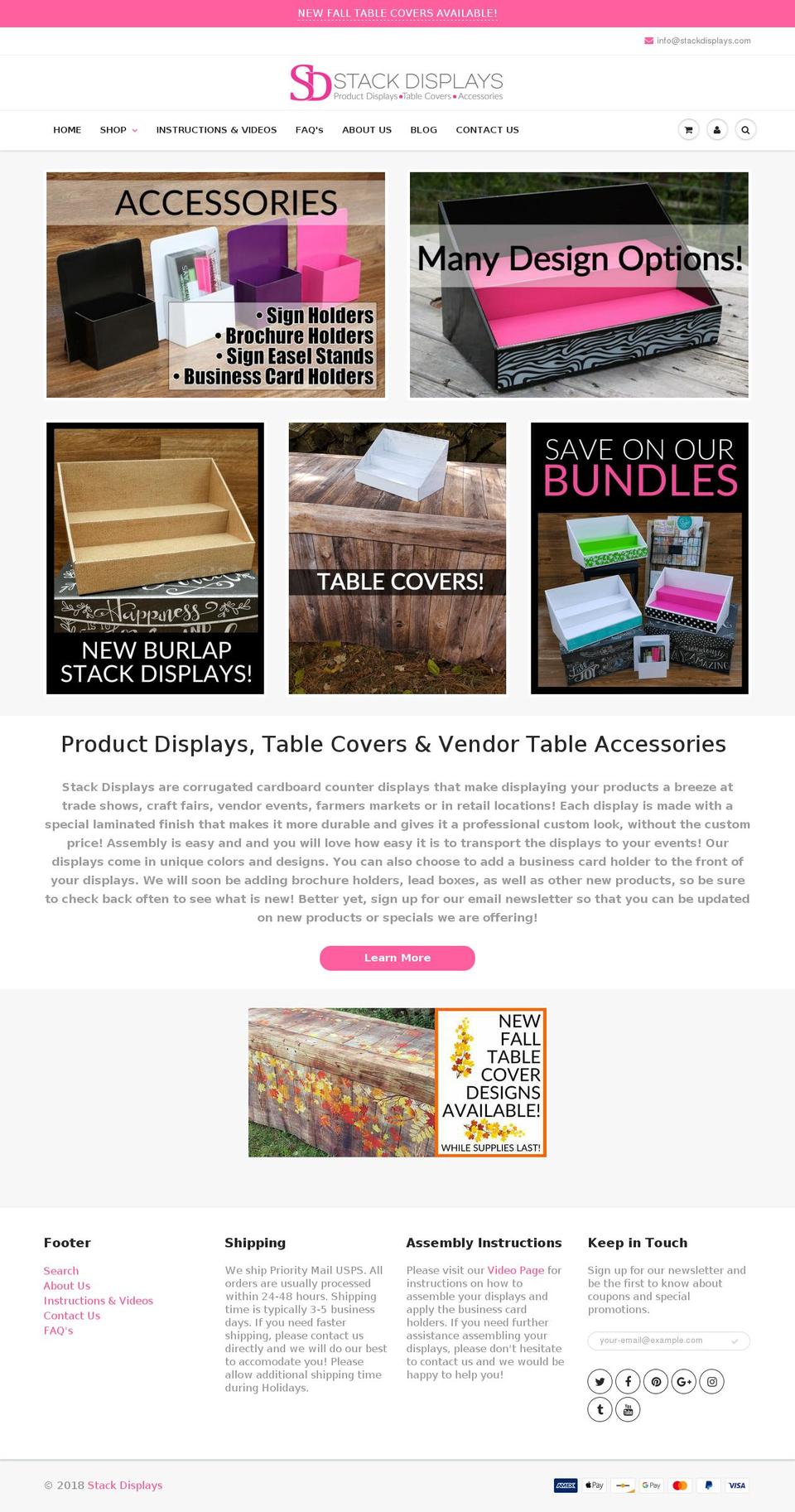 stackdisplay.com — Shopify storefront screenshot
