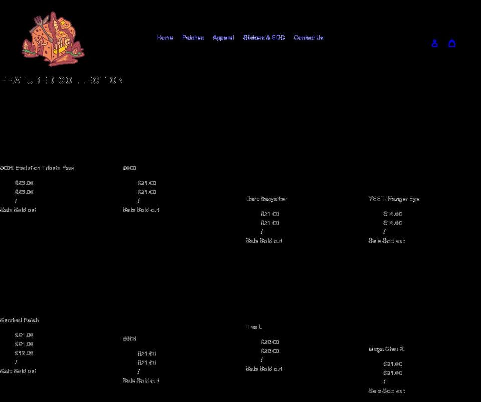 stackedhousepatches.com shopify website screenshot