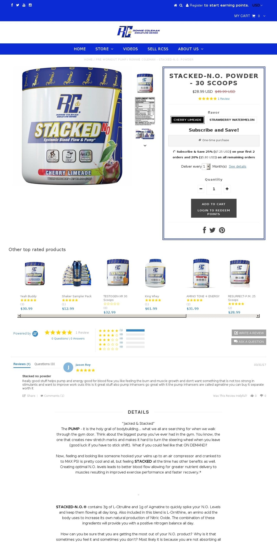 stackedno.com shopify website screenshot