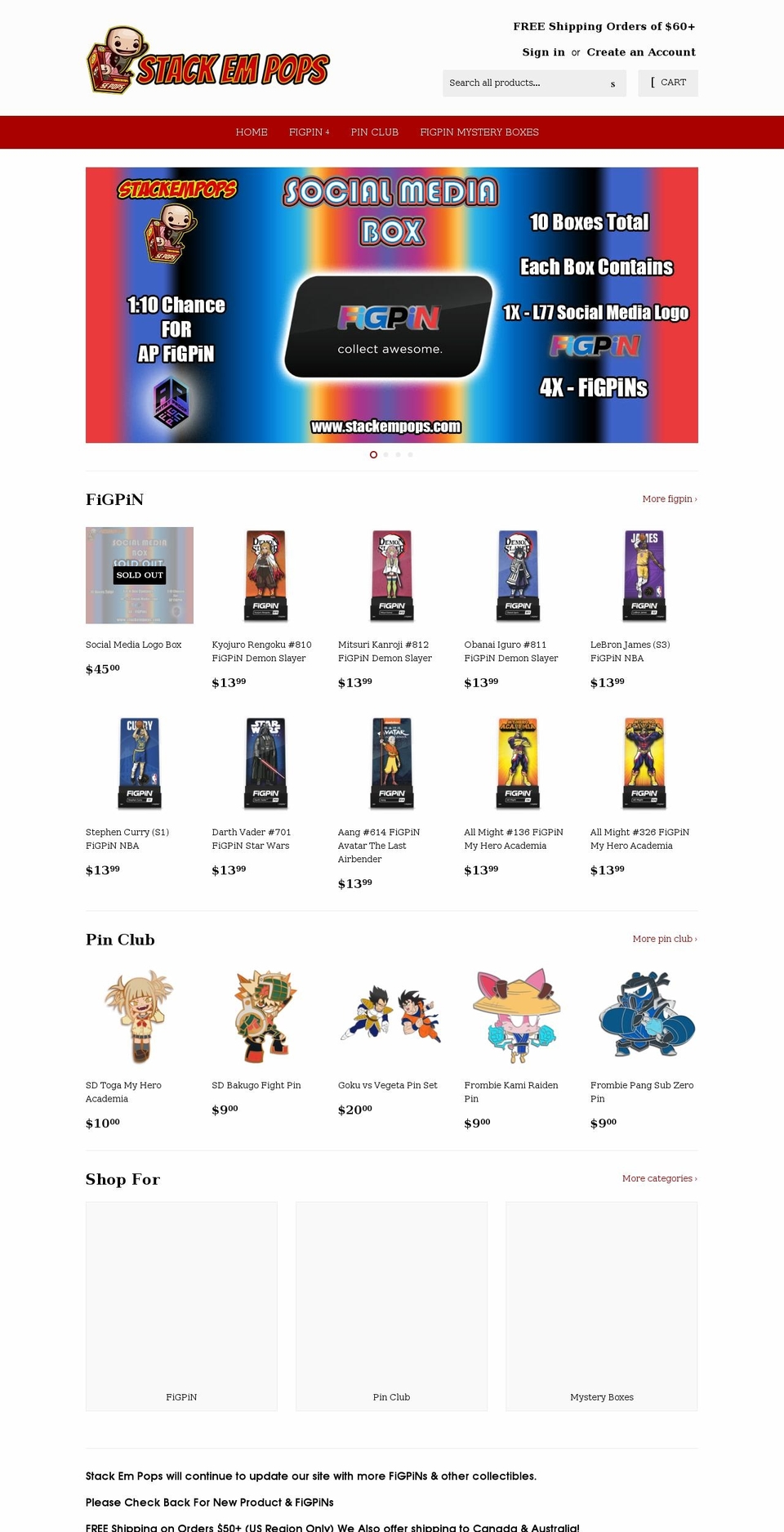 stackempops.com shopify website screenshot