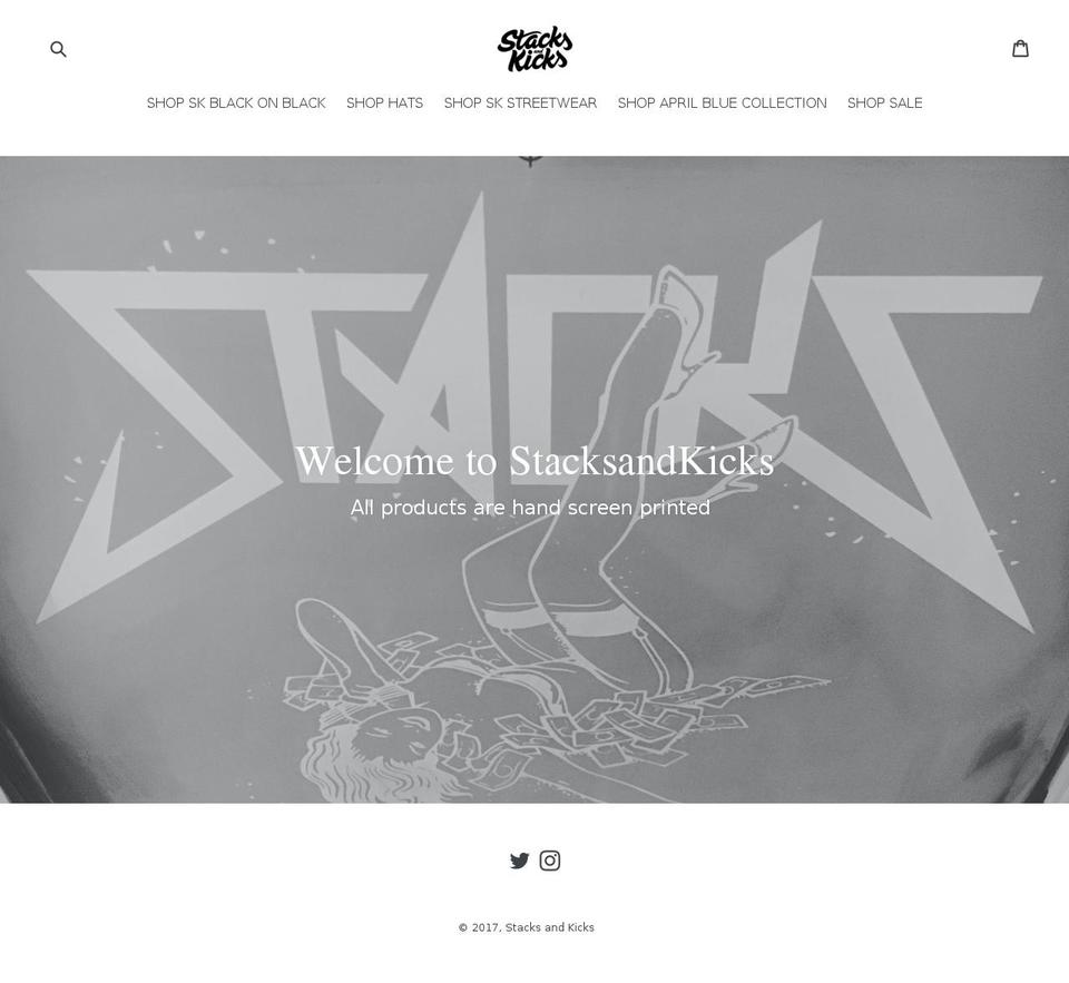 stacksandkicks.com shopify website screenshot