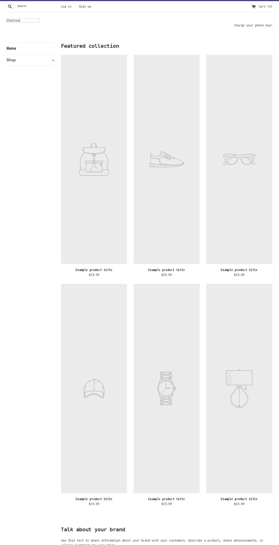 stacksub.com shopify website screenshot