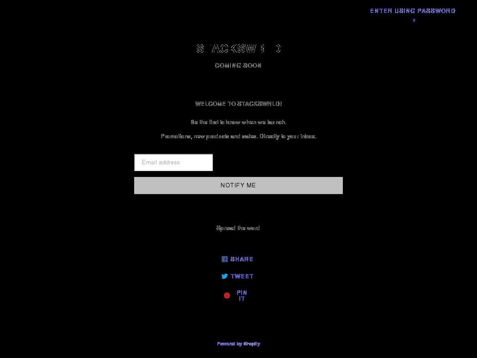 stackswrld.com shopify website screenshot