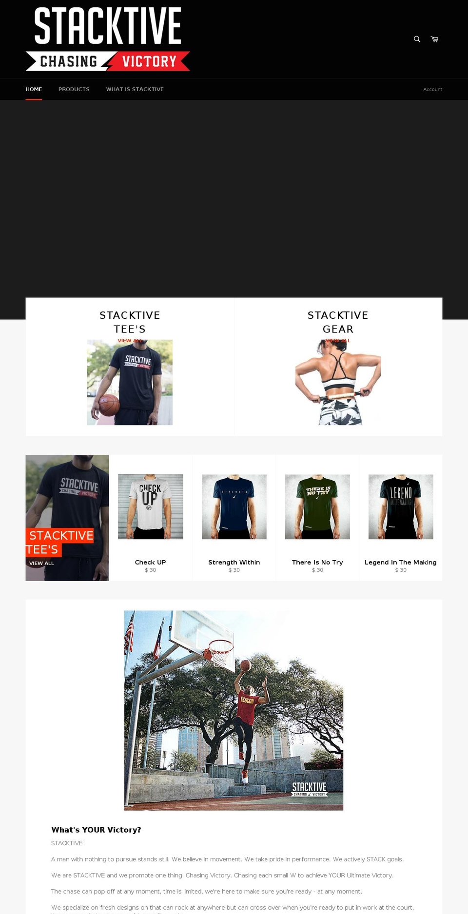 stacktivebrand.com — Shopify storefront screenshot