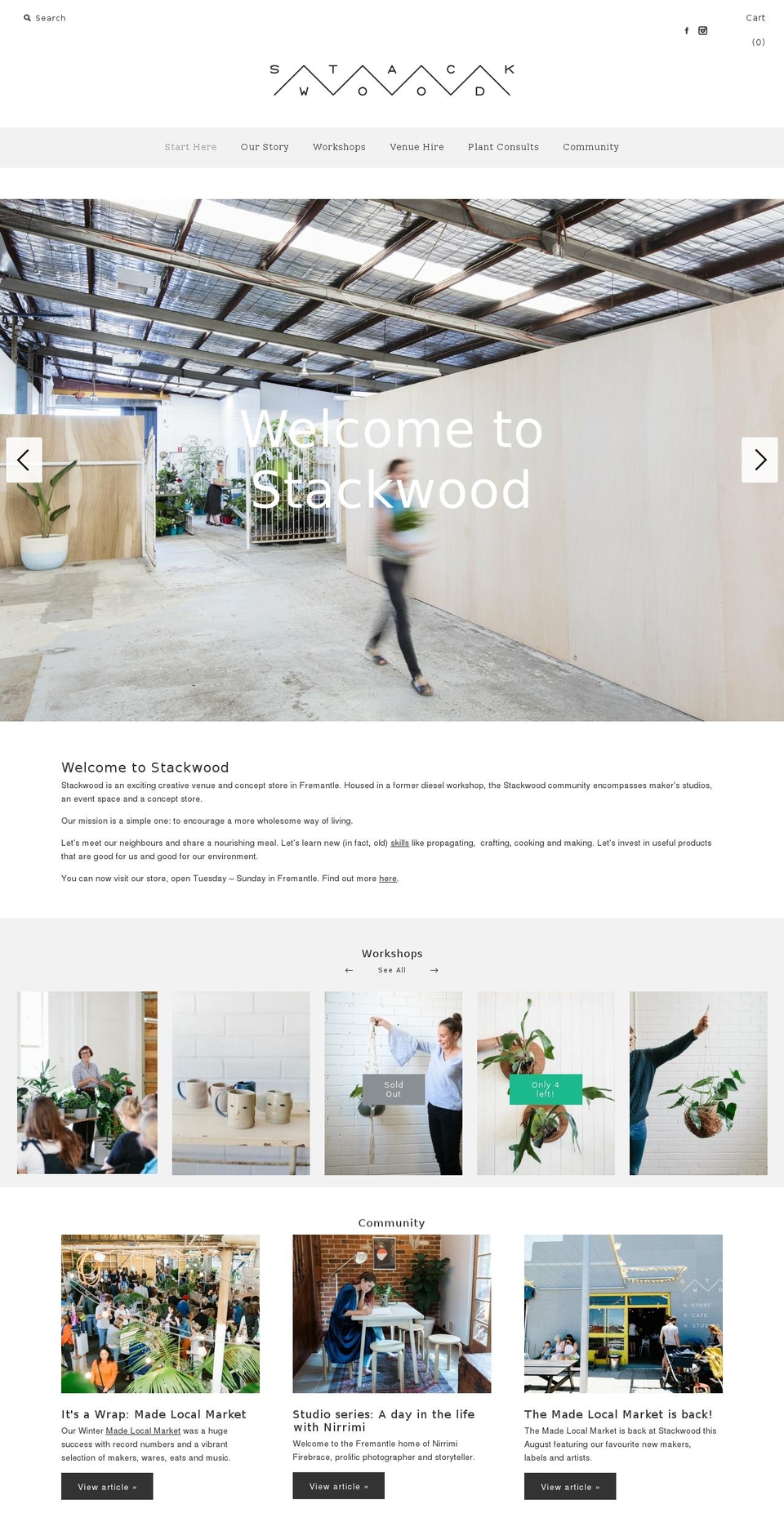 stackwood.net.au shopify website screenshot