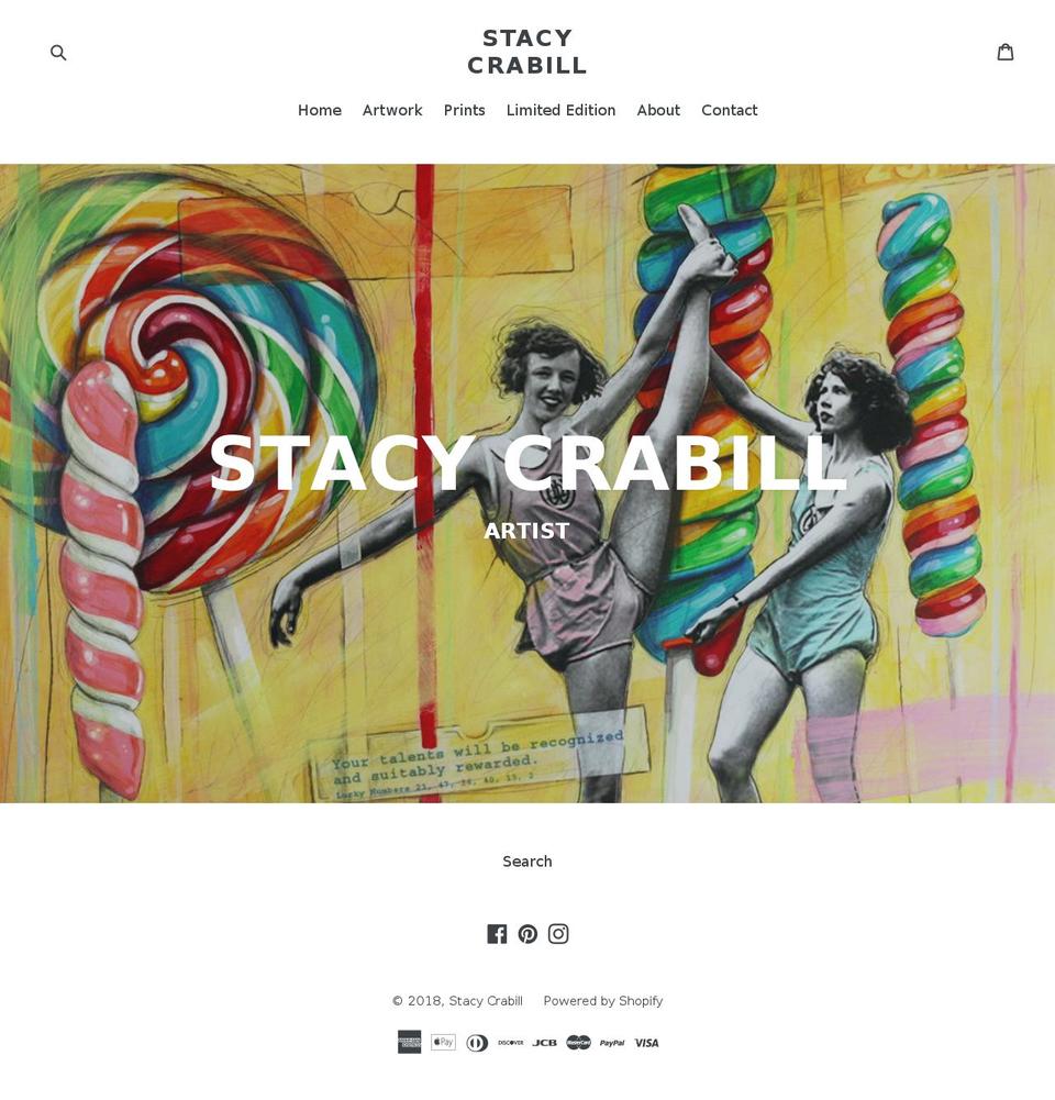 stacycrabill.com — Shopify storefront screenshot