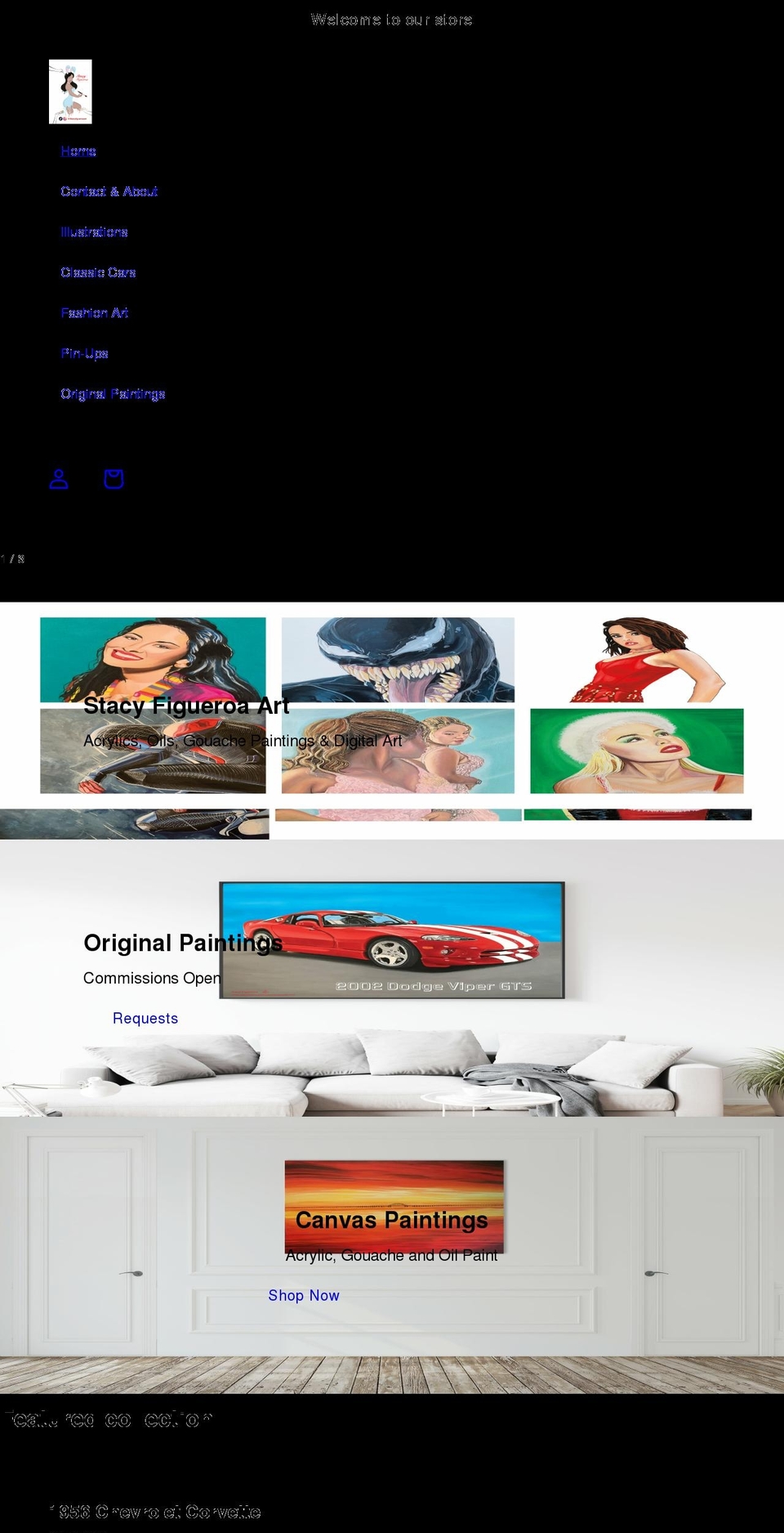 stacyfigueroa.com shopify website screenshot