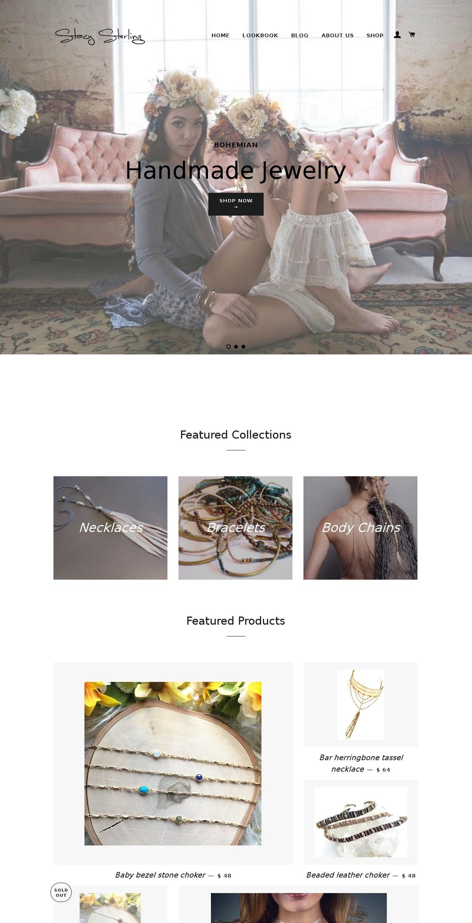 stacysterling.com shopify website screenshot