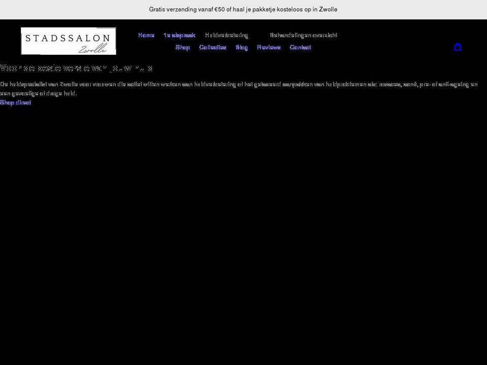 stadssalon.com shopify website screenshot