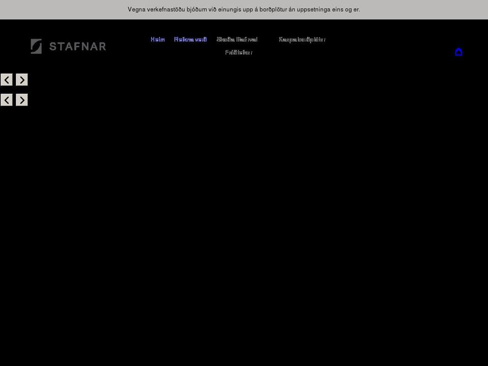stafnar.is shopify website screenshot