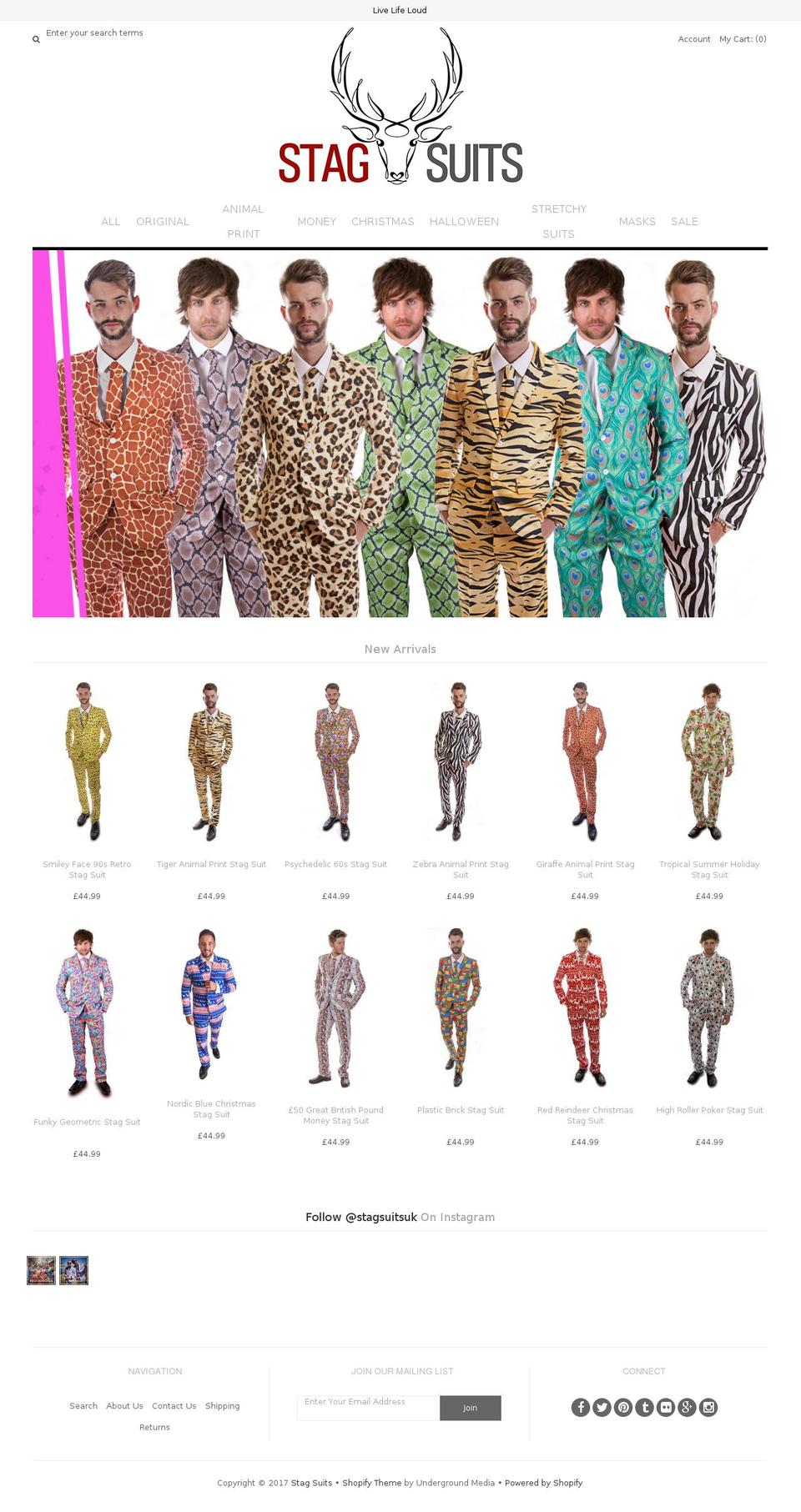 stag-suits.myshopify.com shopify website screenshot