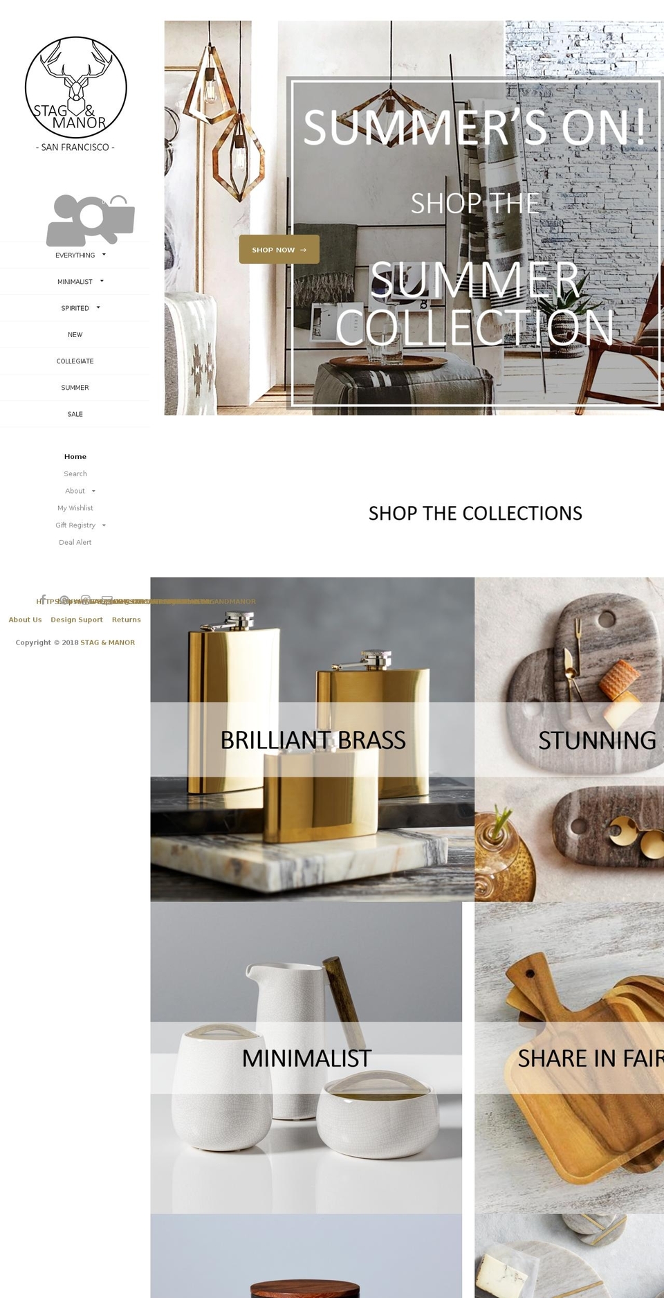 stagandmanor.com shopify website screenshot