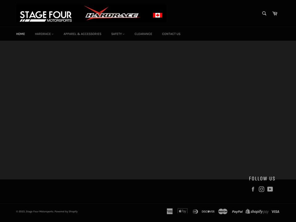 stagefourmotorsports.com shopify website screenshot