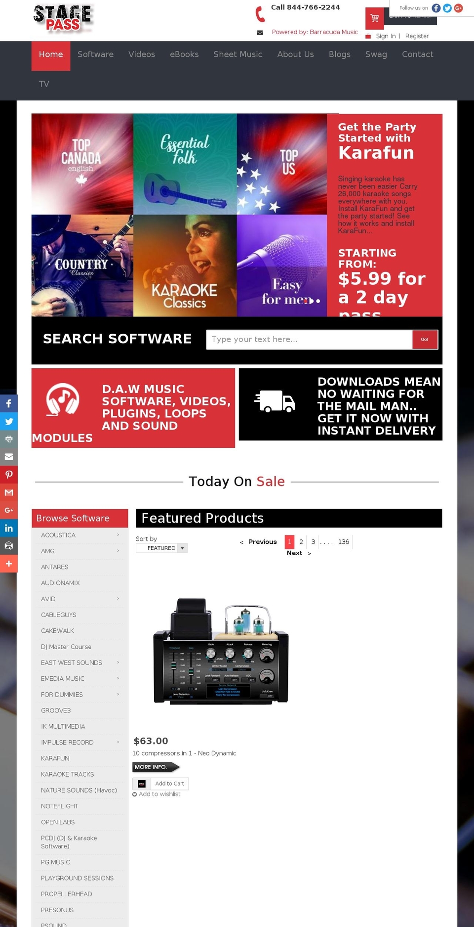 Stage Pass ~ Red Logic Shopify theme site example stagepass.co