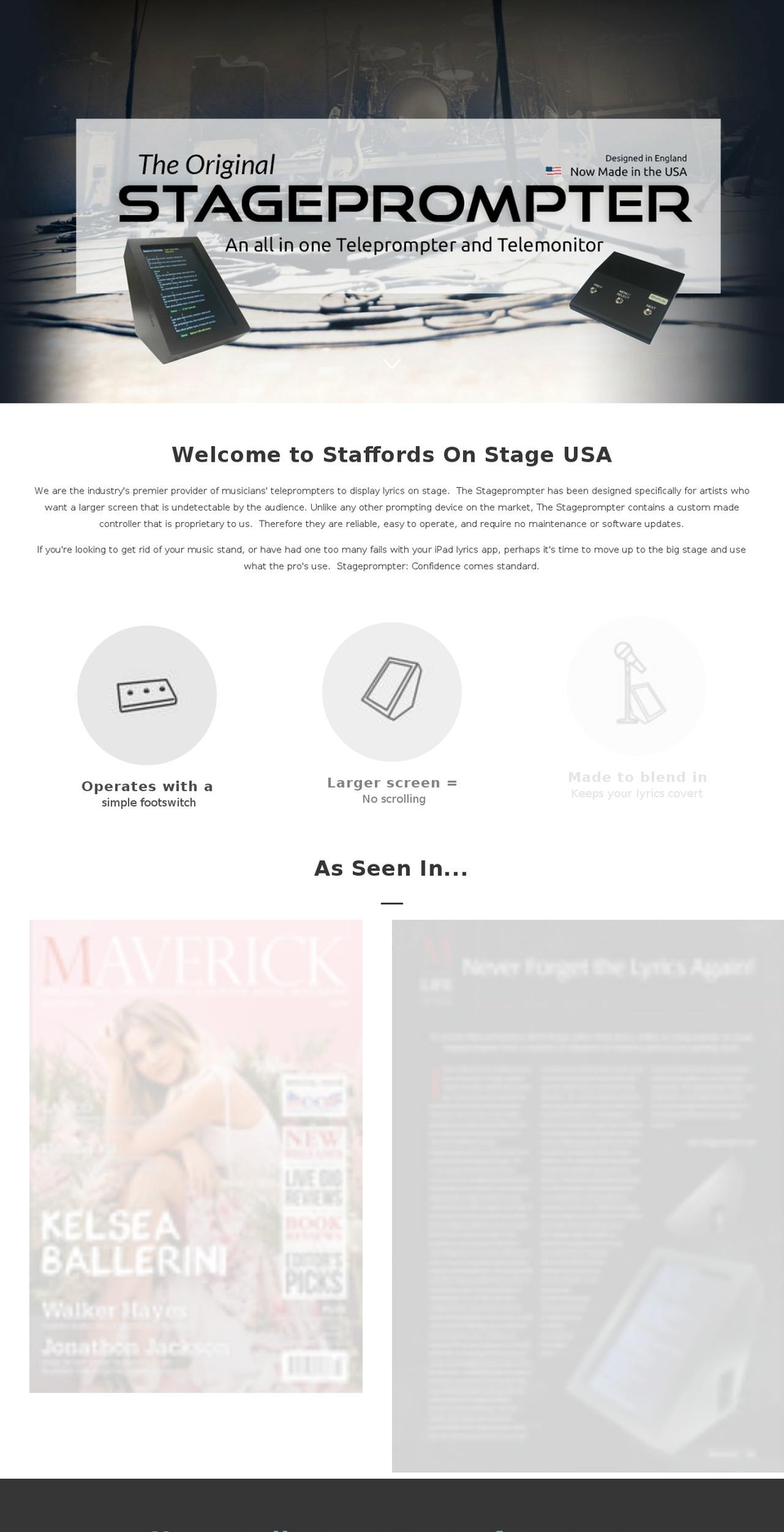 stageprompter.com — Shopify storefront screenshot