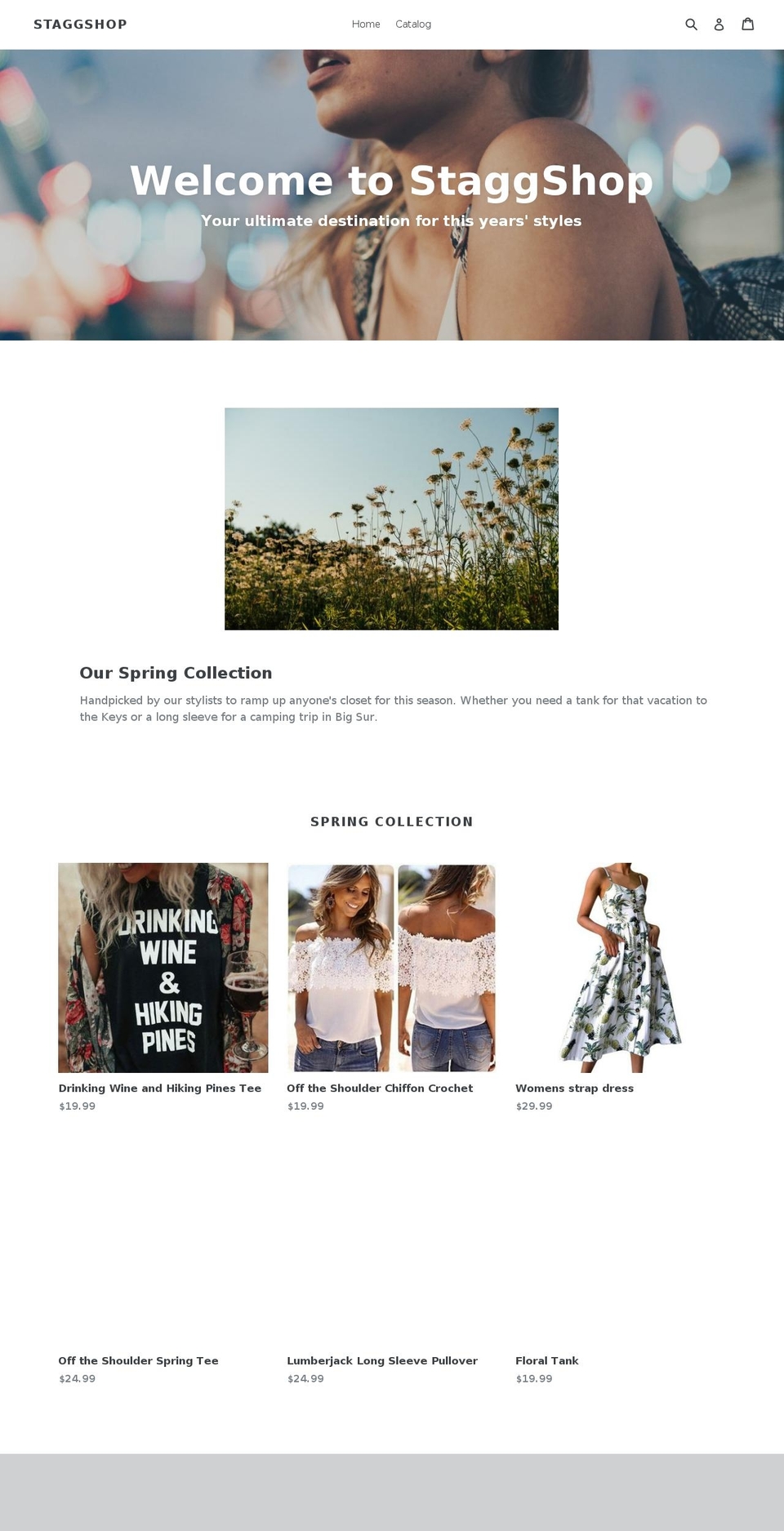 staggshop.com — Shopify storefront screenshot