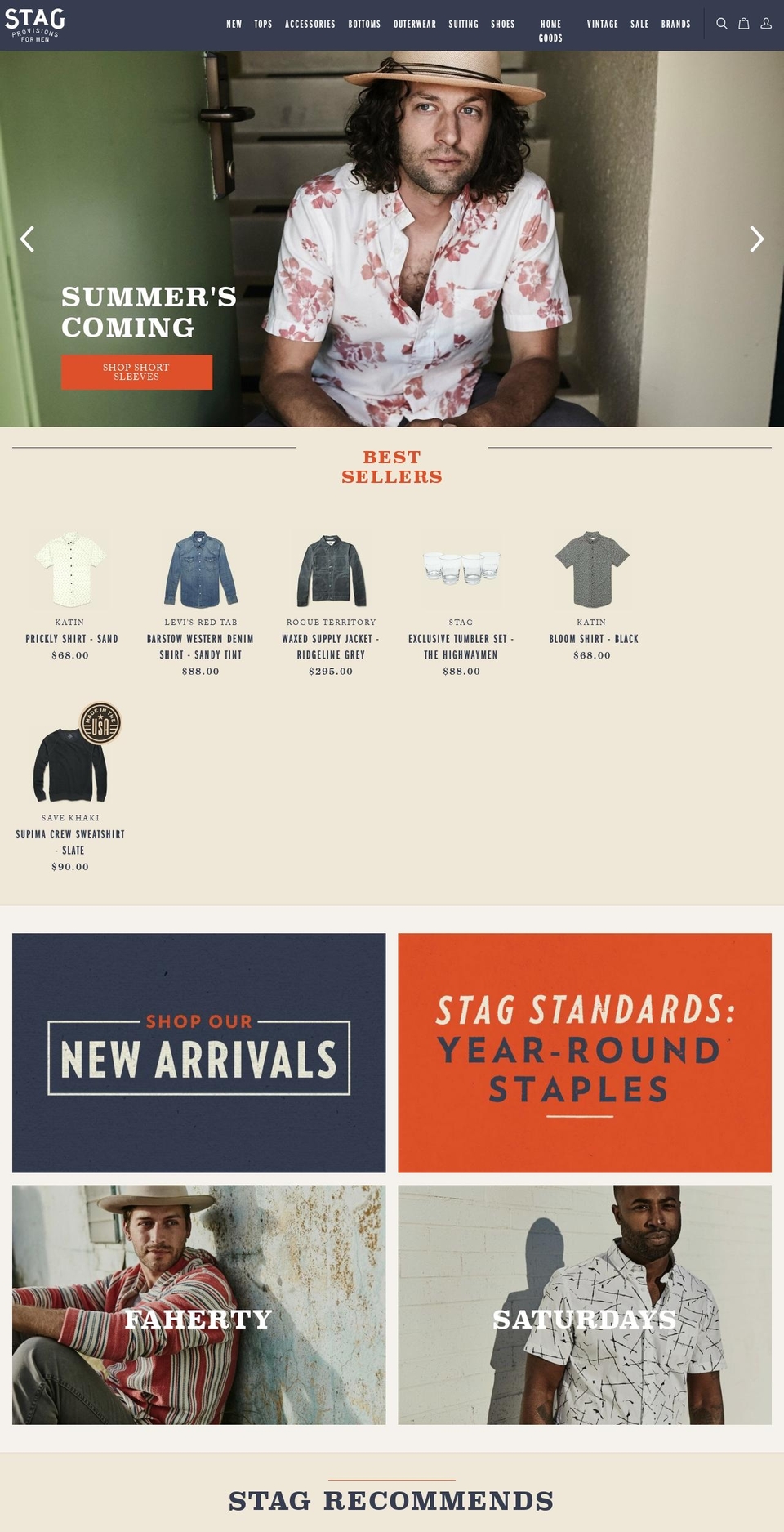 STAG Shopify theme site example stagprovision.com