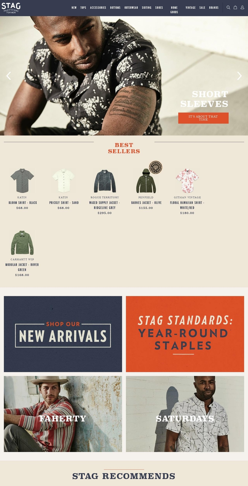 stagprovisions.com shopify website screenshot