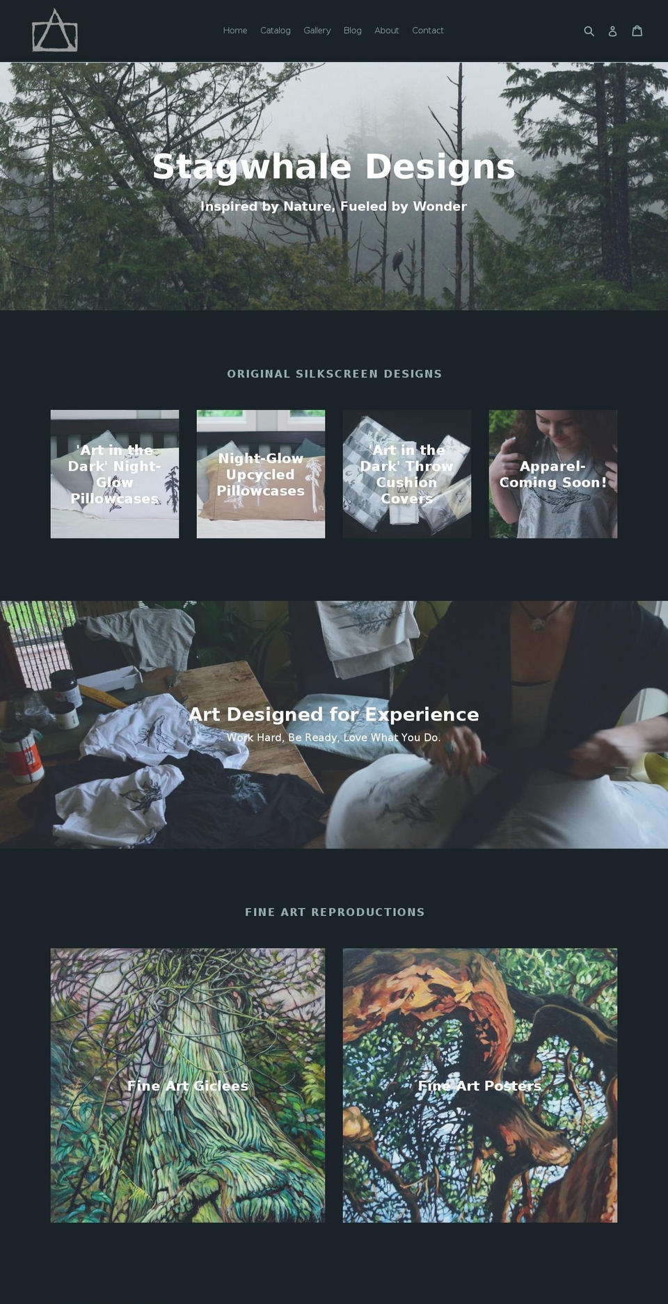 stagwhaledesigns.com — Shopify storefront screenshot