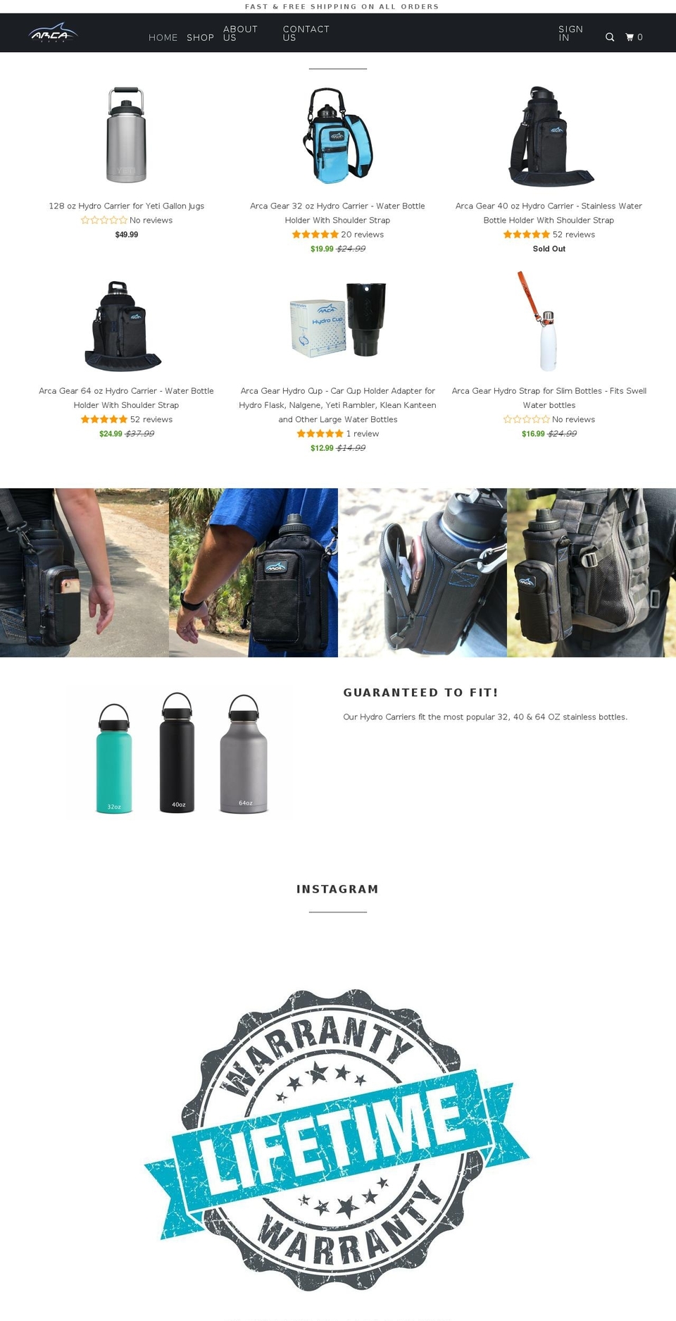 stainlessbottleholder.com — Shopify storefront screenshot