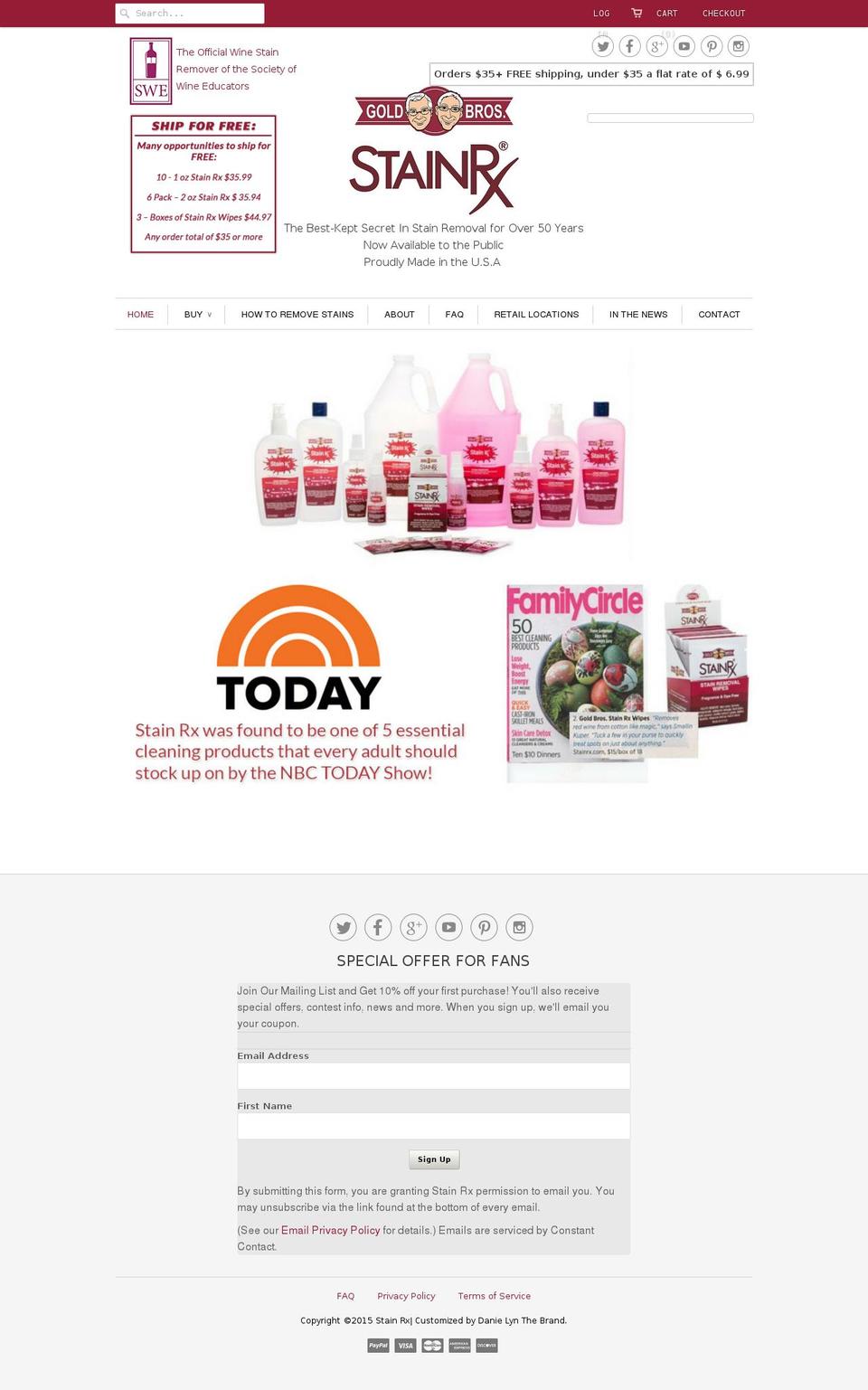 V..-theme blackery Shopify theme site example stainrx.com