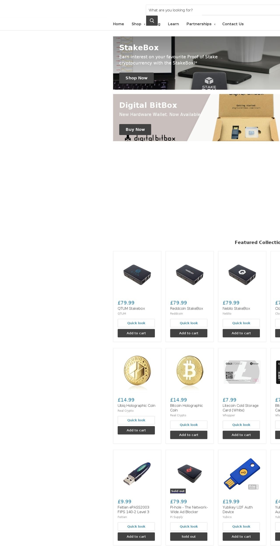 stakebox.org shopify website screenshot