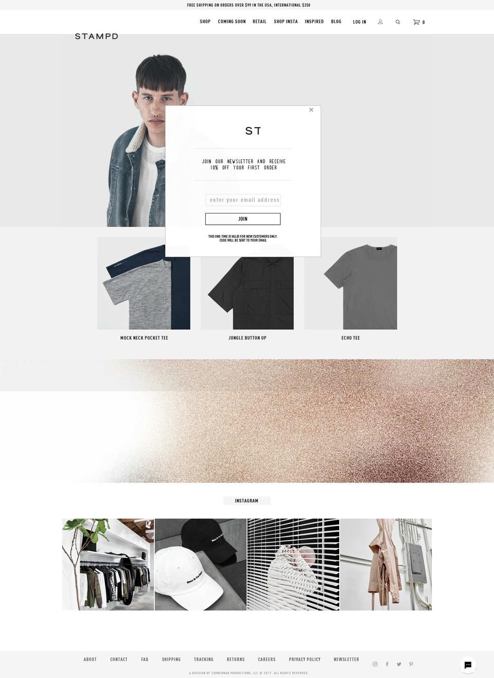 STAMPD - Fall One Shopify theme site example stampd.com