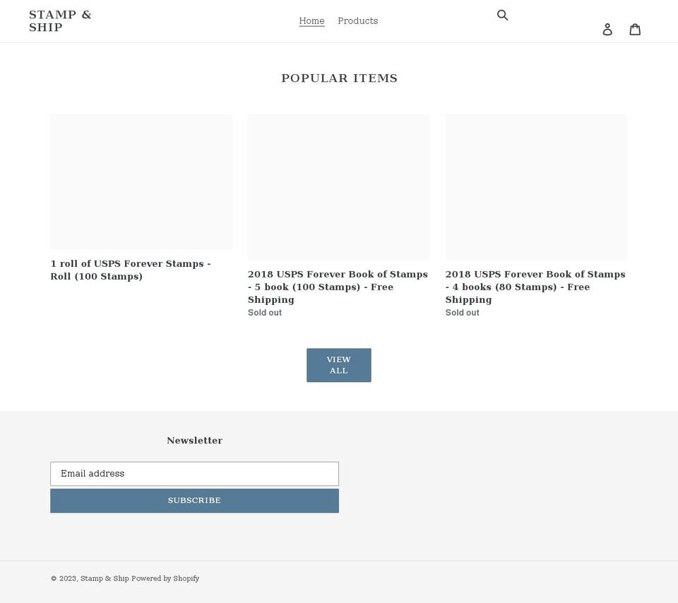 stampgoods.com shopify website screenshot