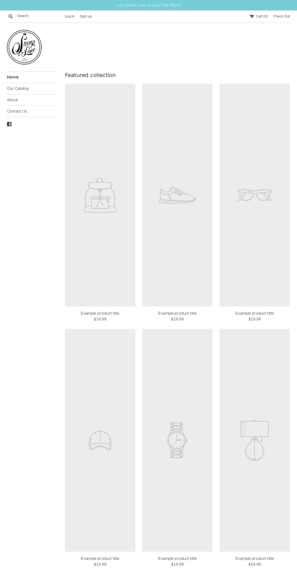 stampoflove.com — Shopify storefront screenshot